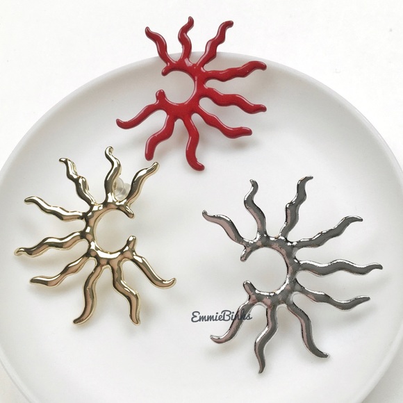 [✨3for$38] New Boho Sun Burst Stud Earrings - Picture 3 of 16